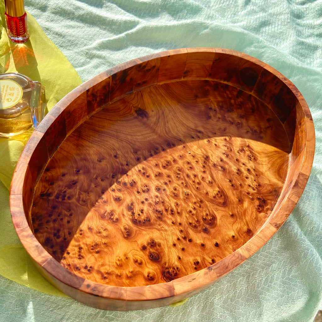 Plateau en bois de Thuya